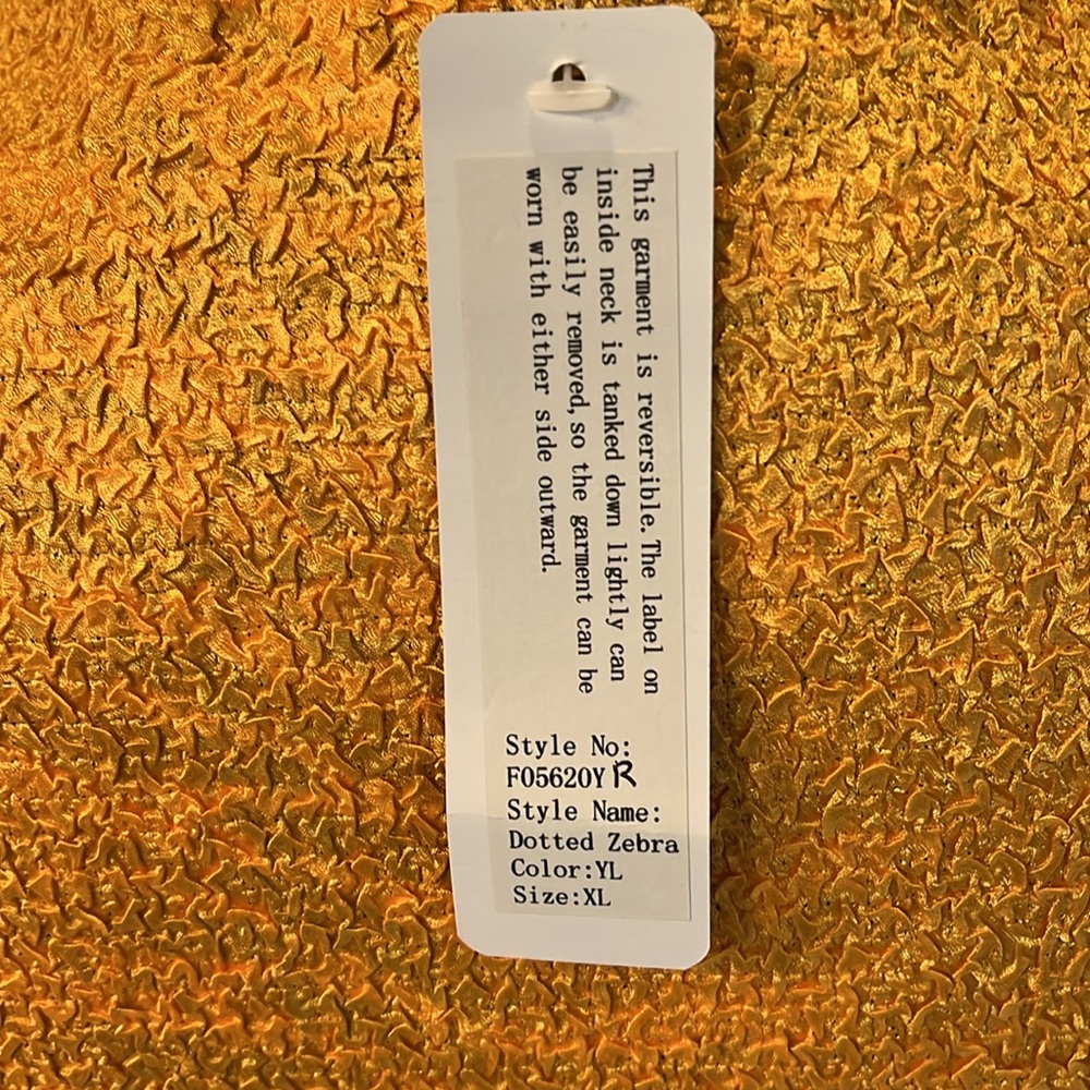 Berek Crinkle Art-to-Wear Reversible Marigold Yellow/Animal Print Jacket - Picture 9 of 11